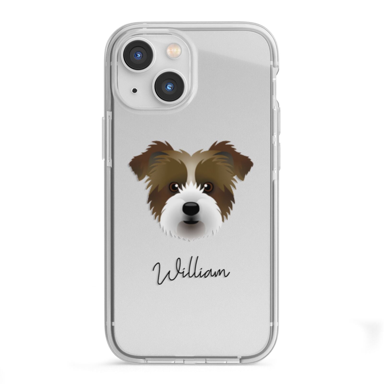 Jacktzu Personalised iPhone 13 Mini TPU Impact Case with White Edges