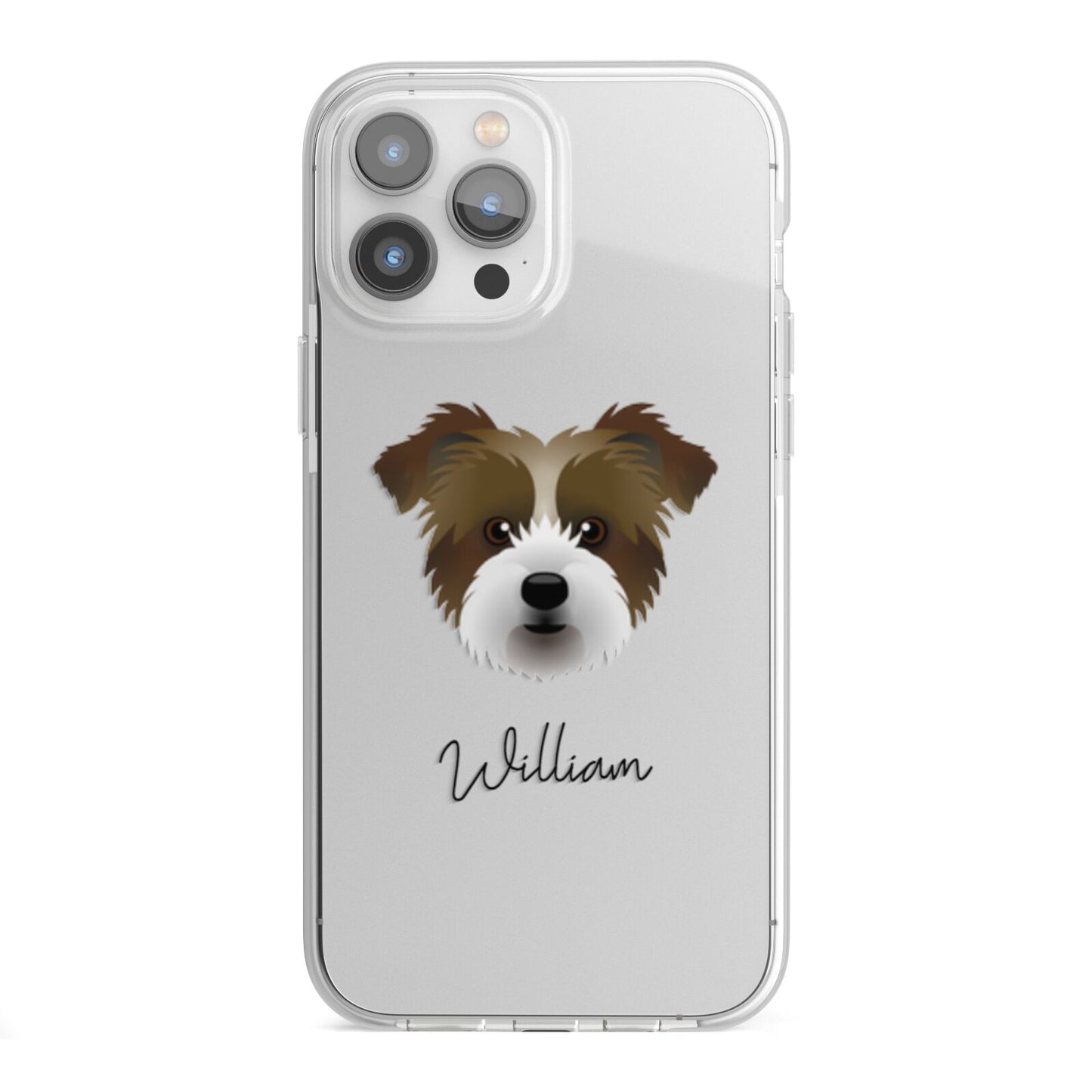 Jacktzu Personalised iPhone 13 Pro Max TPU Impact Case with White Edges