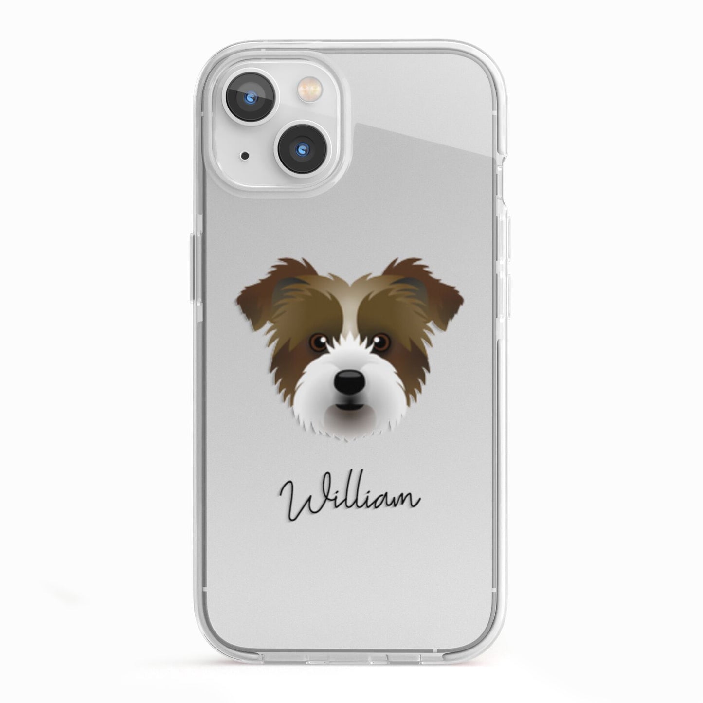 Jacktzu Personalised iPhone 13 TPU Impact Case with White Edges