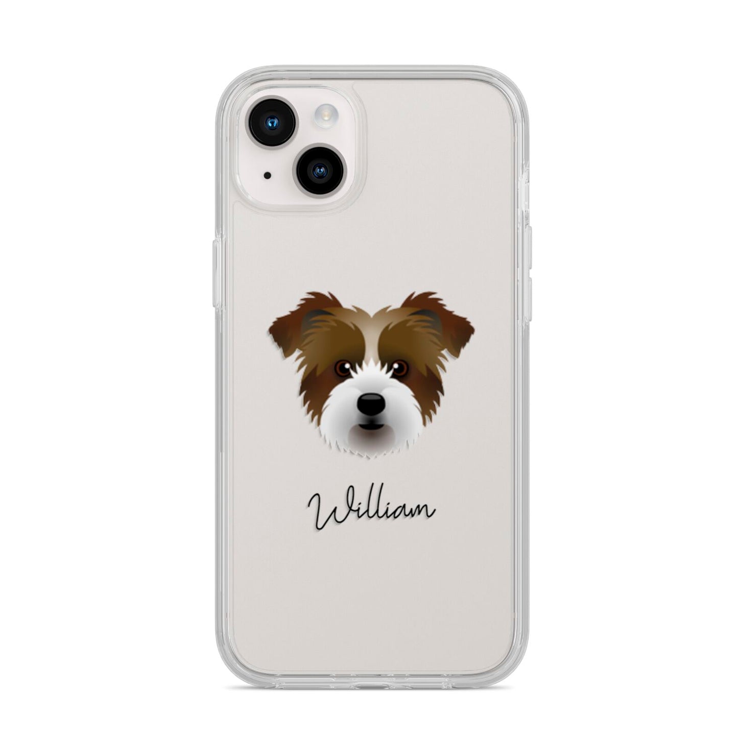 Jacktzu Personalised iPhone 14 Plus Clear Tough Case Starlight