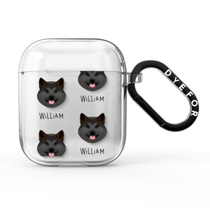 Japanese Akita Icon with Name AirPods Case