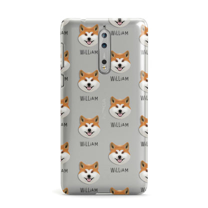 Japanese Akita Icon with Name Nokia Case