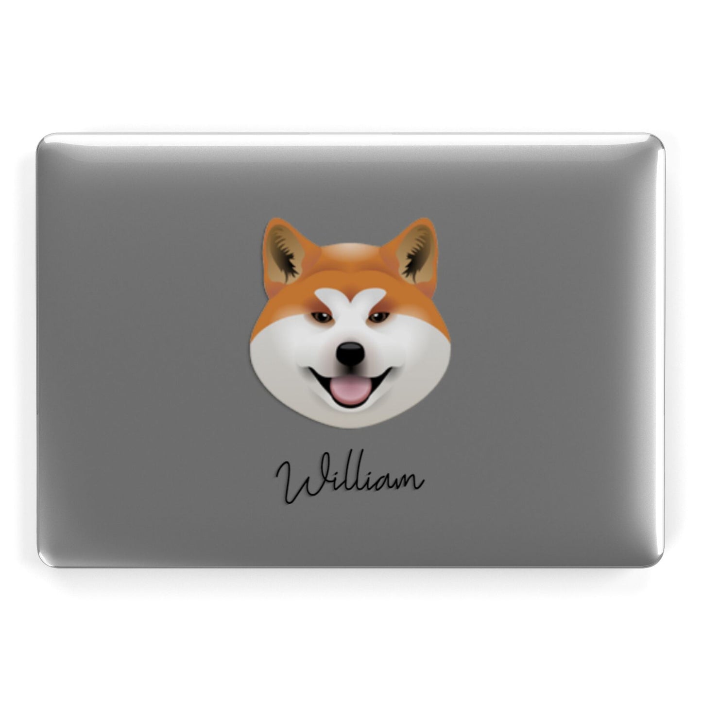 Japanese Akita Personalised Apple MacBook Case