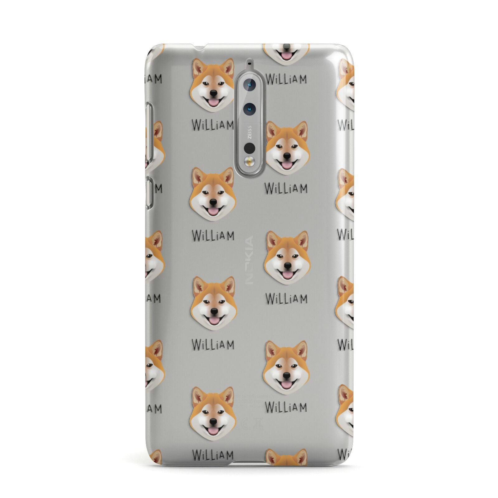 Japanese Shiba Icon with Name Nokia Case