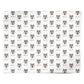 Japanese Shiba Icon with Name Personalised Wrapping Paper Alternative