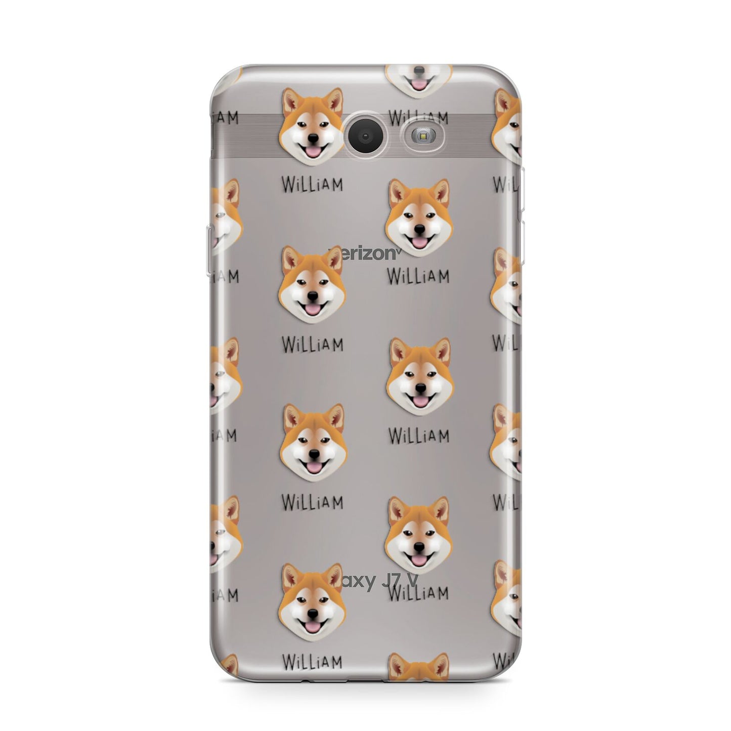 Japanese Shiba Icon with Name Samsung Galaxy J7 2017 Case