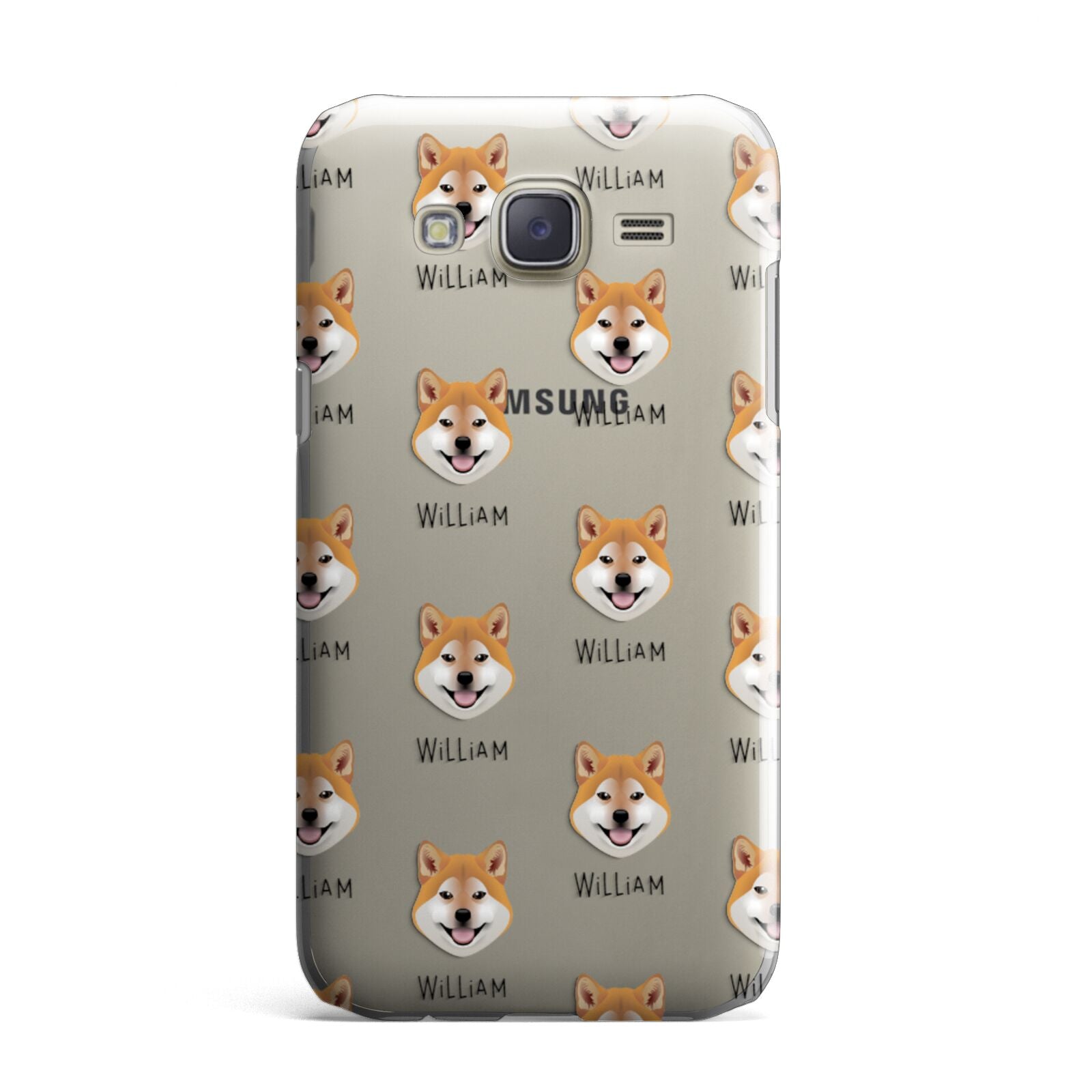 Japanese Shiba Icon with Name Samsung Galaxy J7 Case