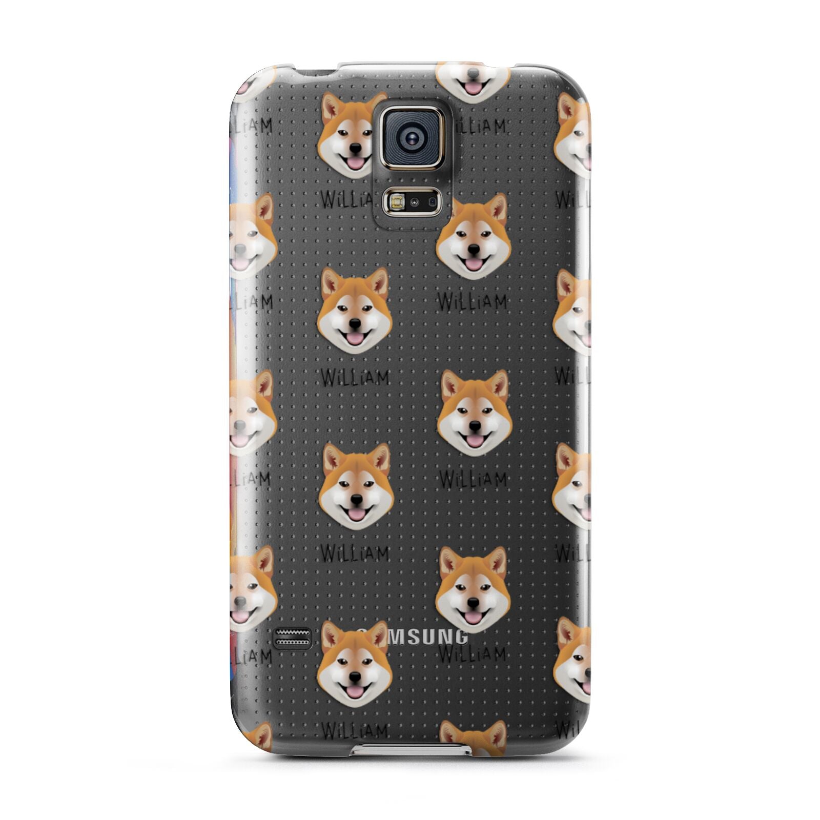 Japanese Shiba Icon with Name Samsung Galaxy S5 Case