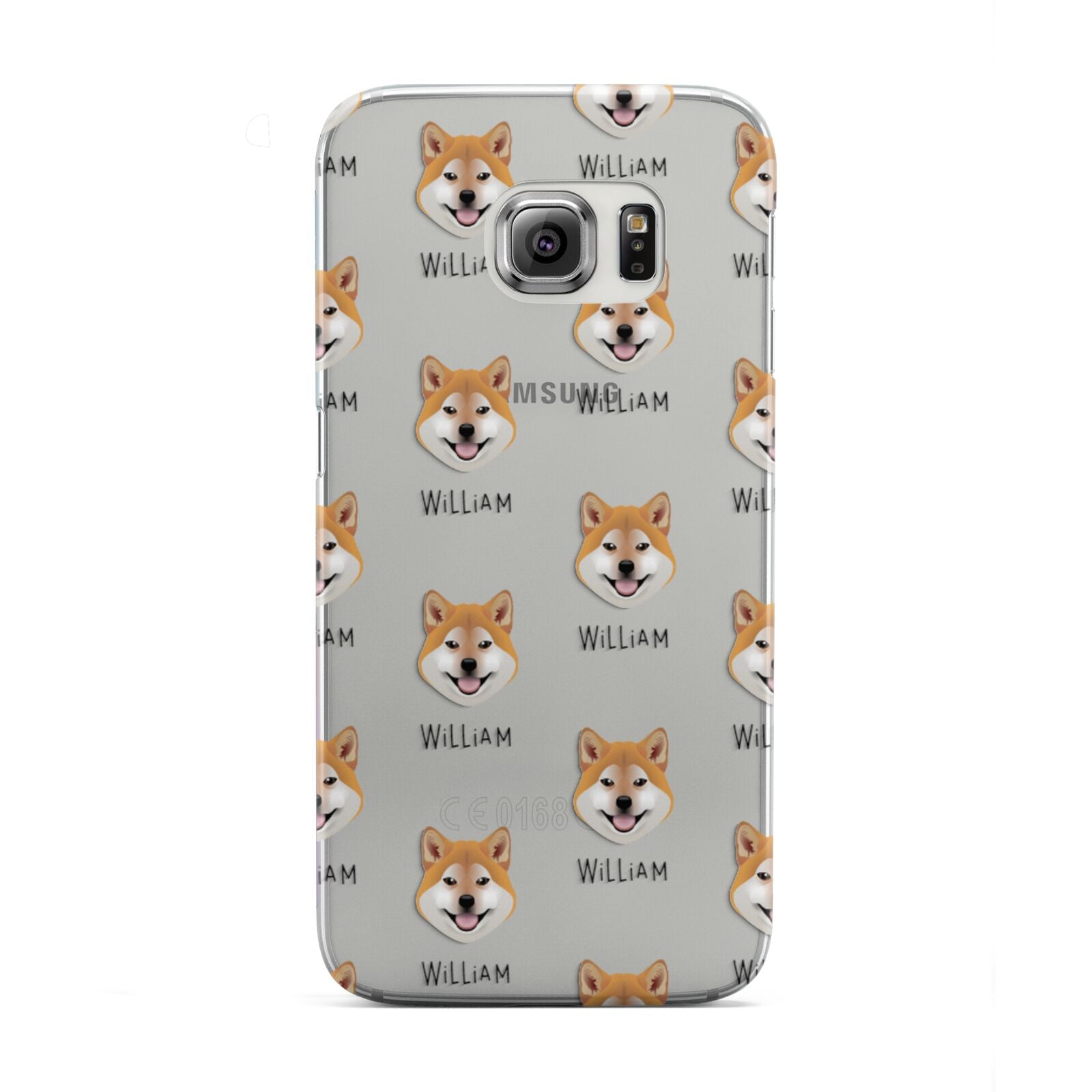 Japanese Shiba Icon with Name Samsung Galaxy S6 Edge Case