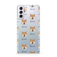 Japanese Shiba Icon with Name Samsung S21 Plus Phone Case