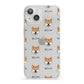 Japanese Shiba Icon with Name iPhone 13 Clear Bumper Case