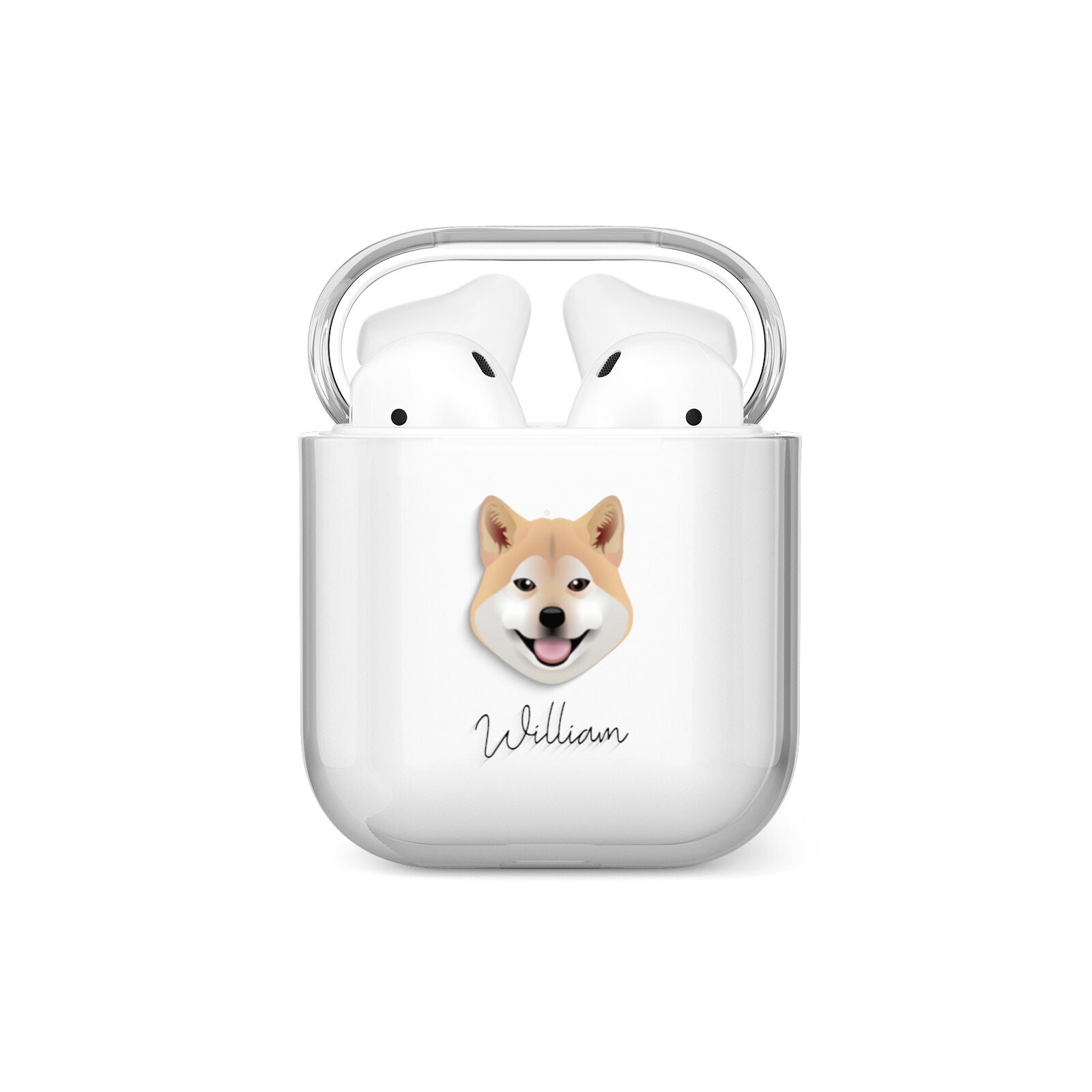 Japanese Shiba Personalised AirPods Case