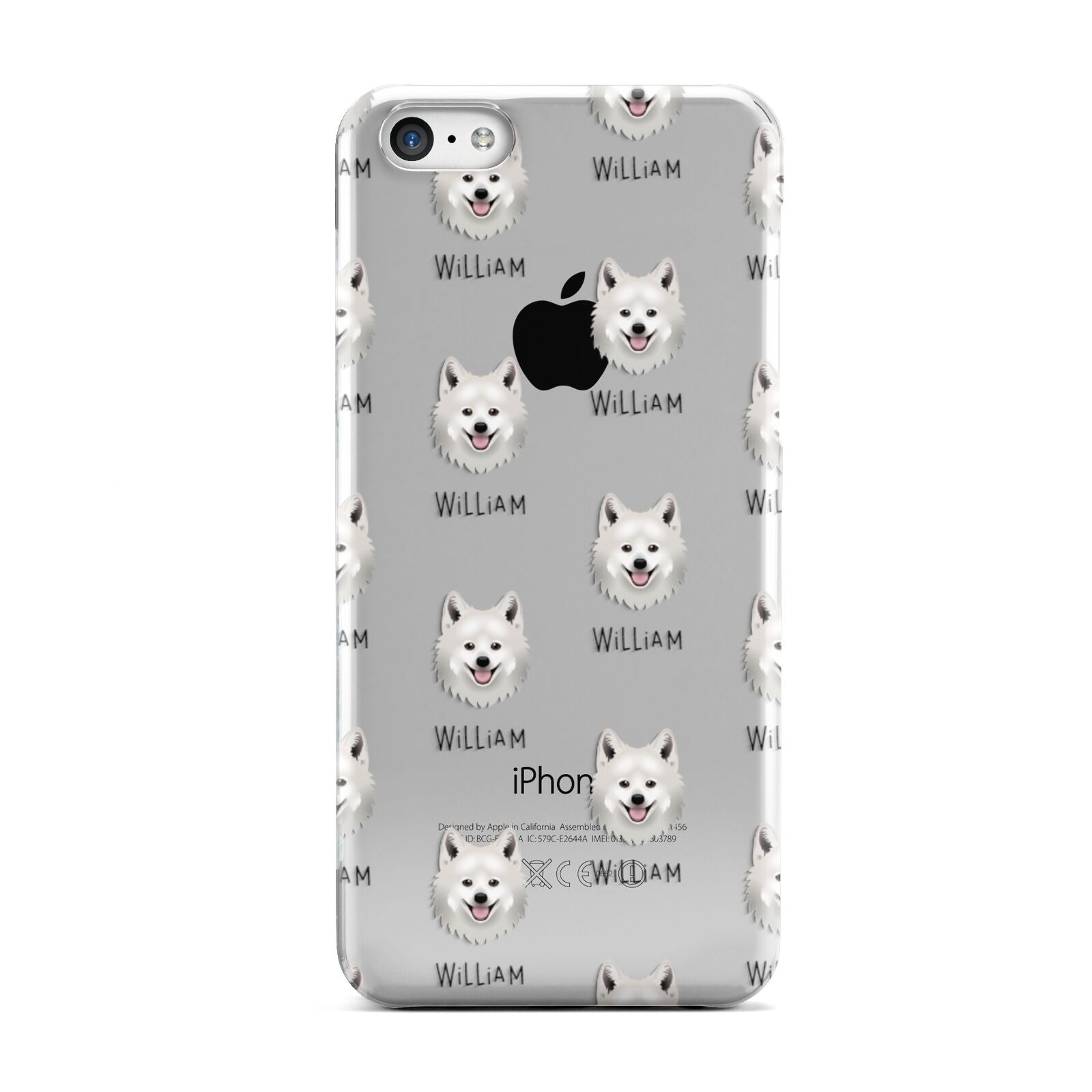 Japanese Spitz Icon with Name Apple iPhone 5c Case