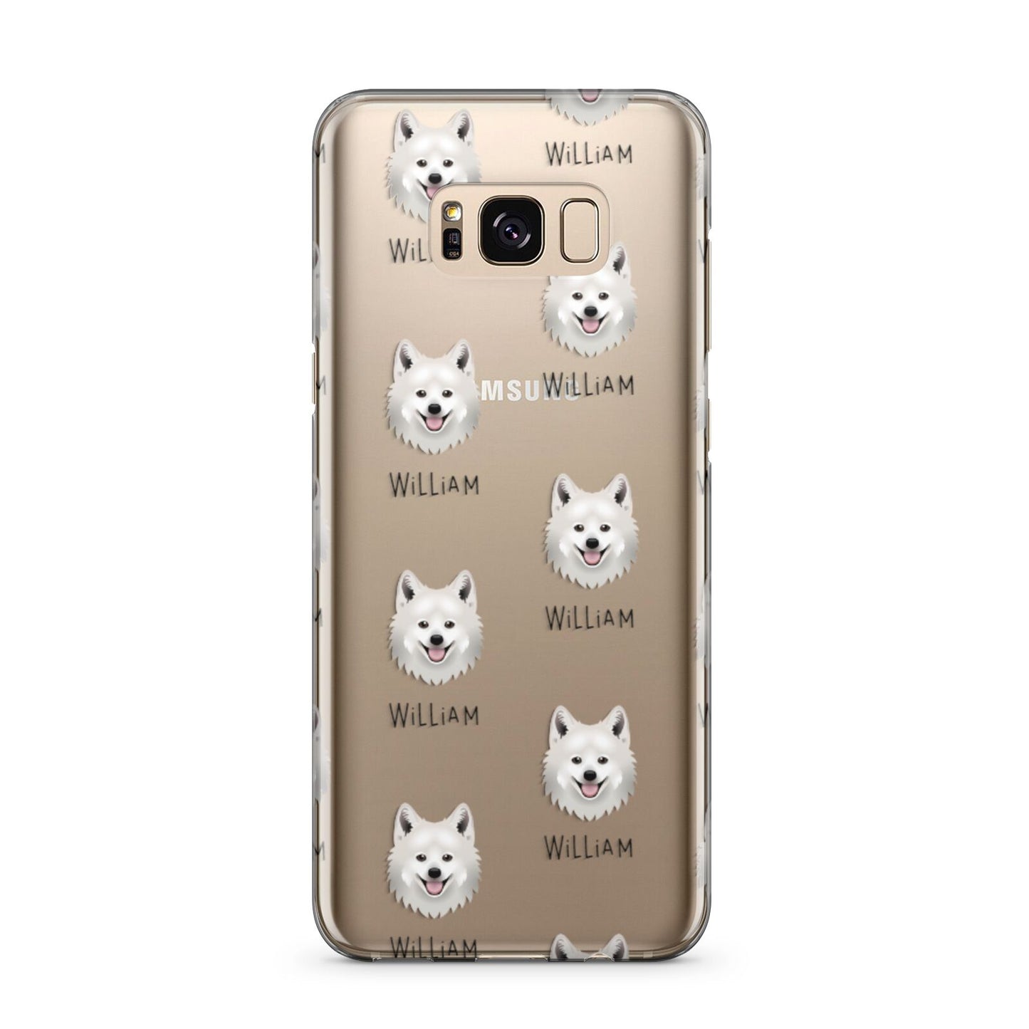 Japanese Spitz Icon with Name Samsung Galaxy S8 Plus Case