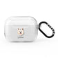 Japanese Spitz Personalised AirPods Pro Clear Case