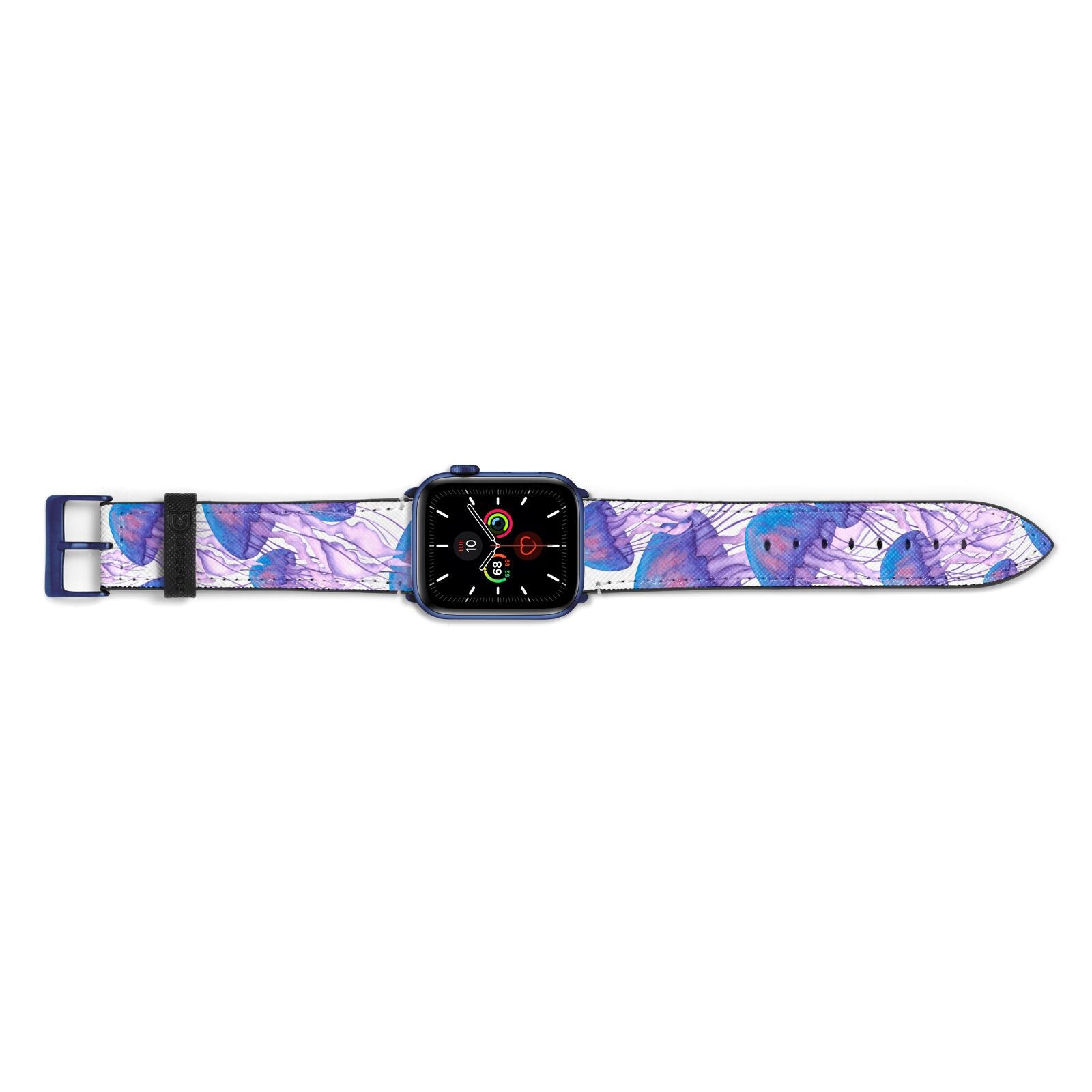 Jellyfish Apple Watch Strap Landscape Image Blue Hardware