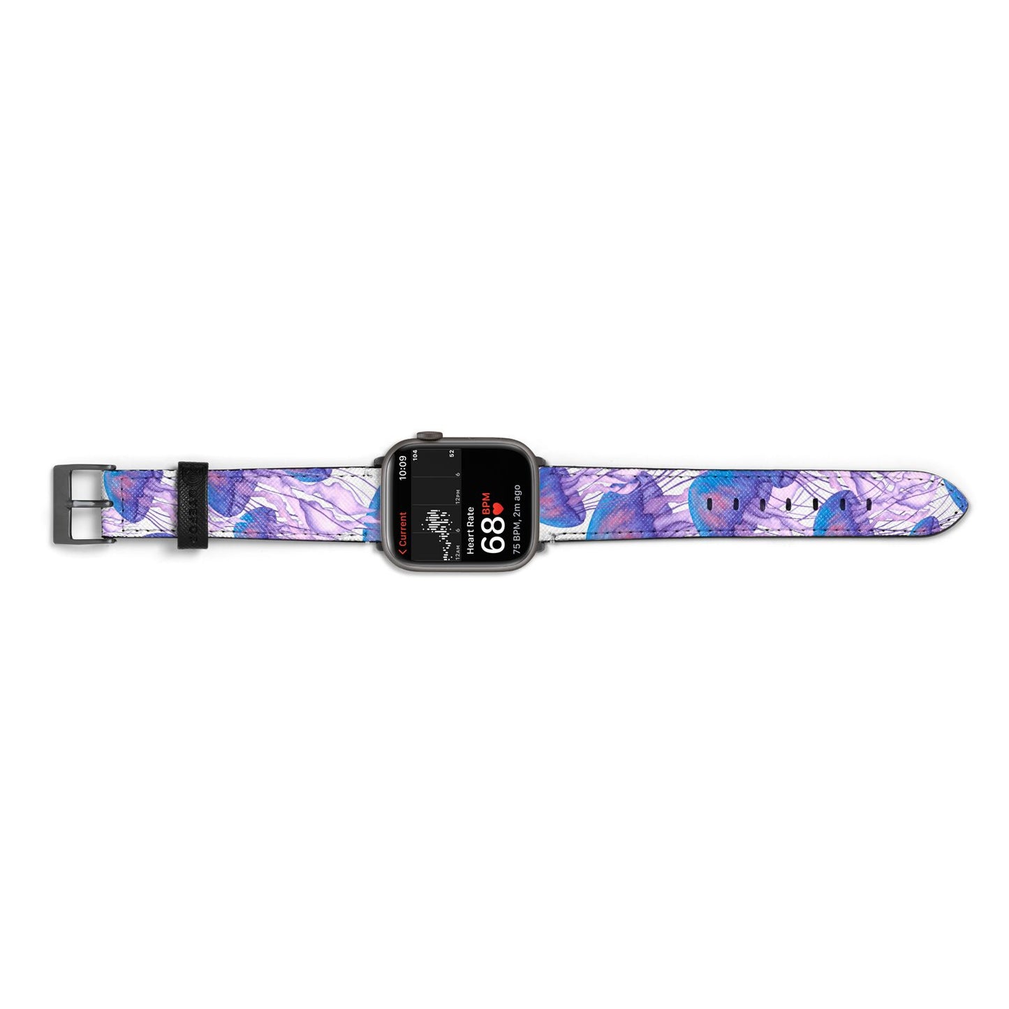 Jellyfish Apple Watch Strap Size 38mm Landscape Image Space Grey Hardware