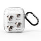 Johnson American Bulldog Icon with Name AirPods Glitter Case