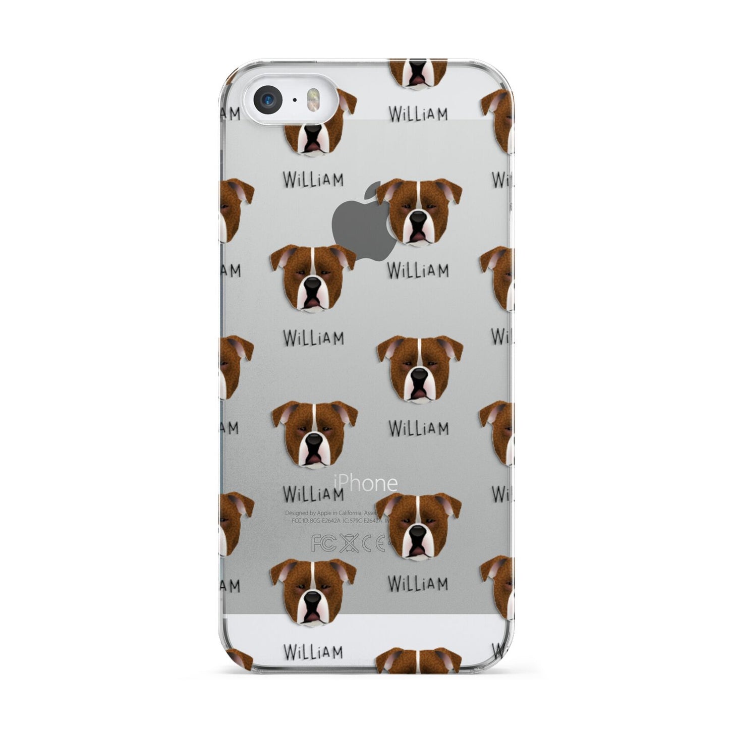 Johnson American Bulldog Icon with Name Apple iPhone 5 Case