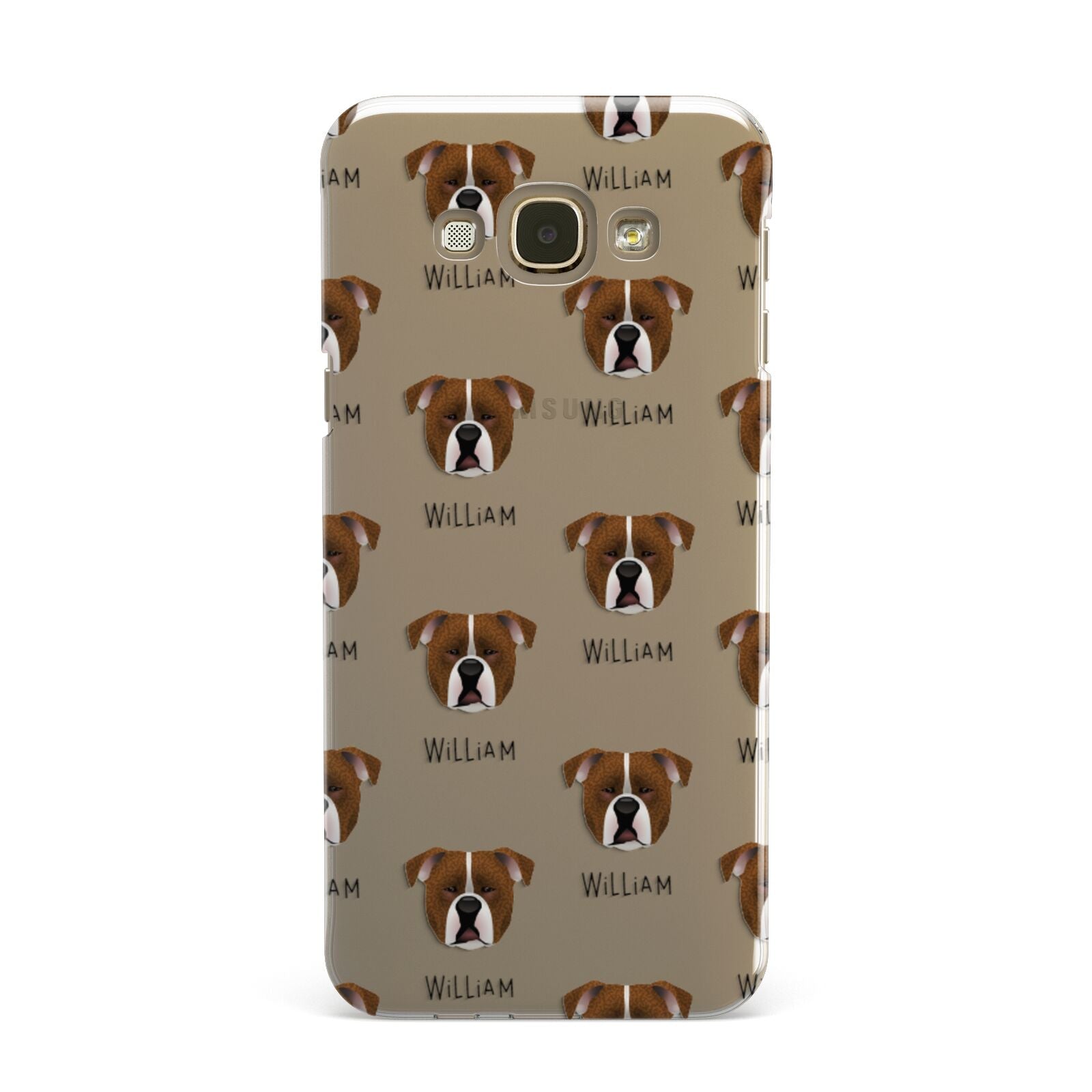 Johnson American Bulldog Icon with Name Samsung Galaxy A8 Case