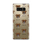 Johnson American Bulldog Icon with Name Samsung Galaxy Note 8 Case