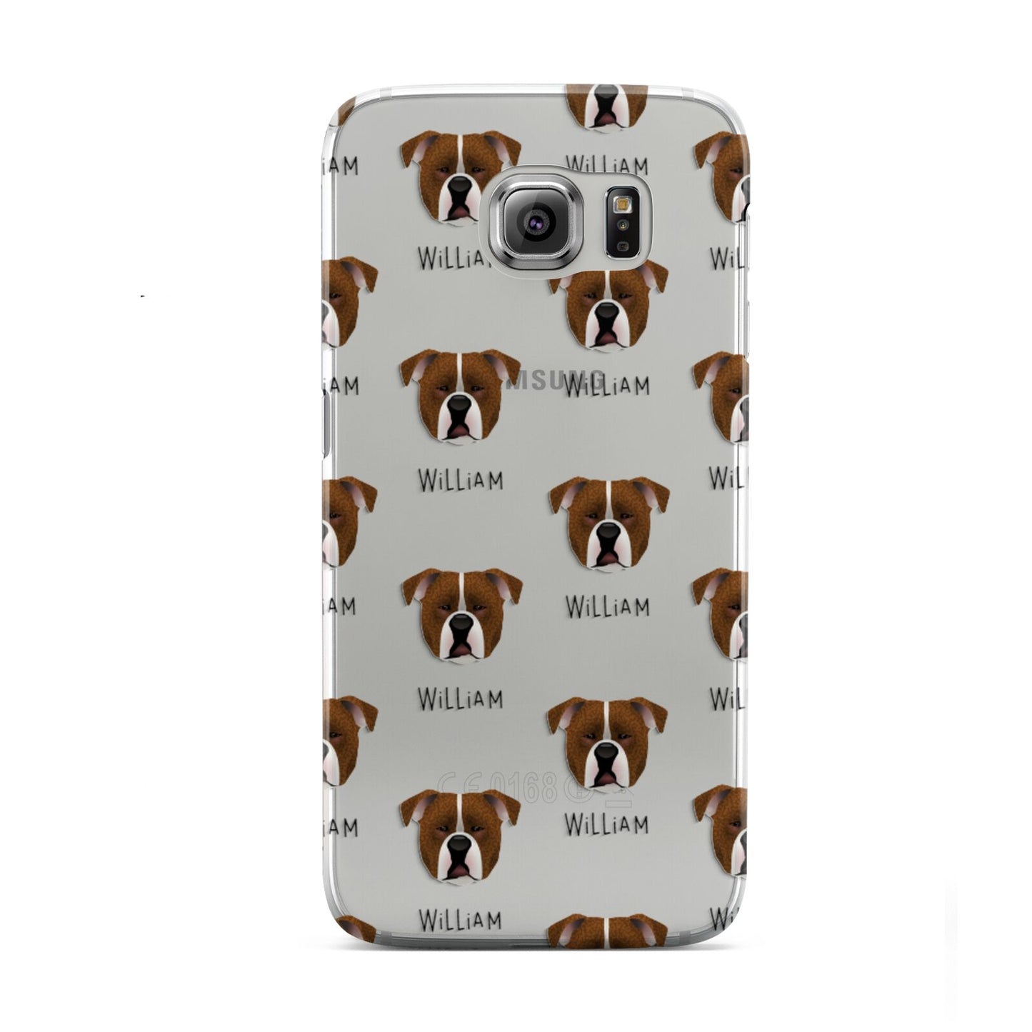 Johnson American Bulldog Icon with Name Samsung Galaxy S6 Case