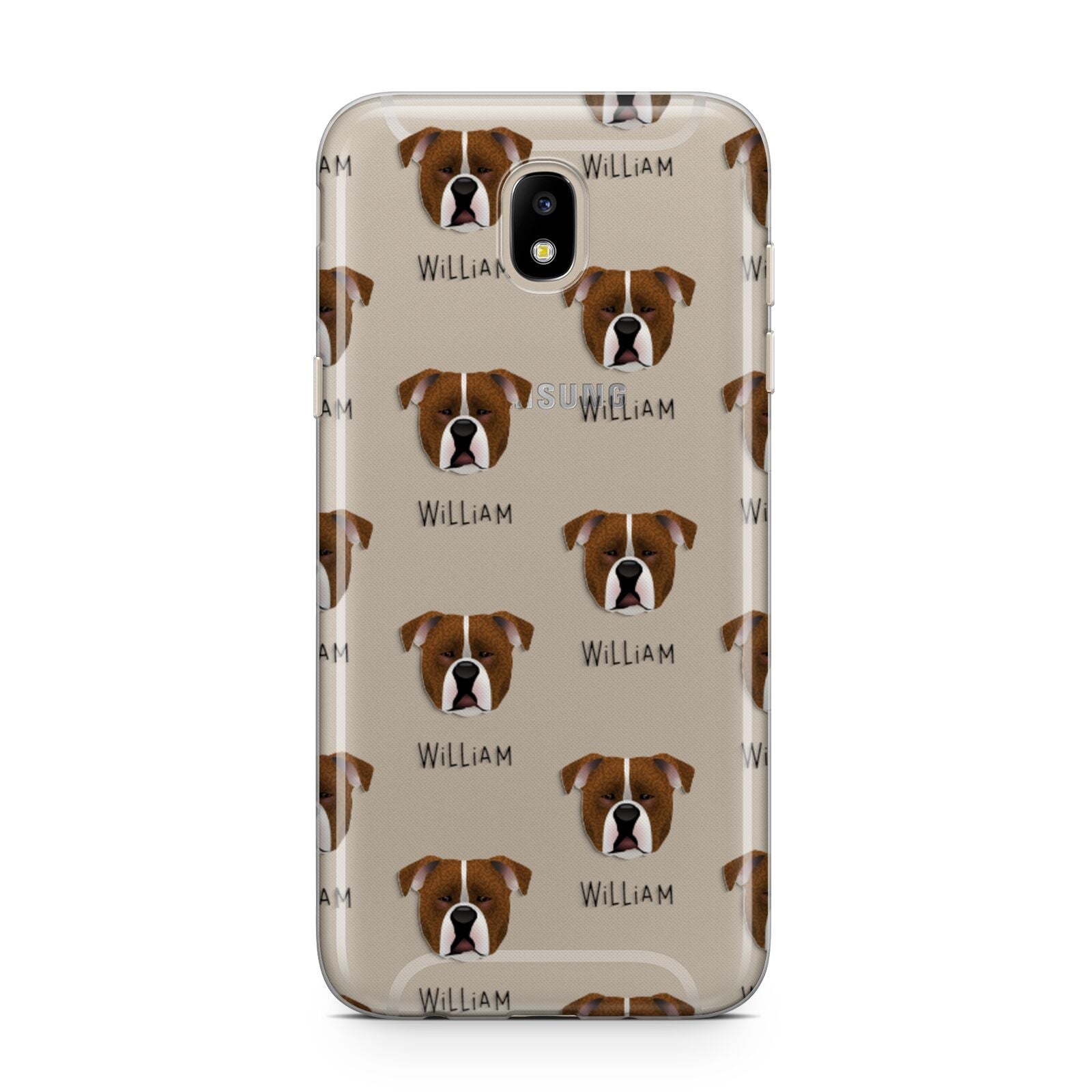 Johnson American Bulldog Icon with Name Samsung J5 2017 Case