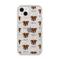 Johnson American Bulldog Icon with Name iPhone 14 Plus Glitter Tough Case Starlight