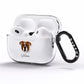 Johnson American Bulldog Personalised AirPods Pro Clear Case Side Image