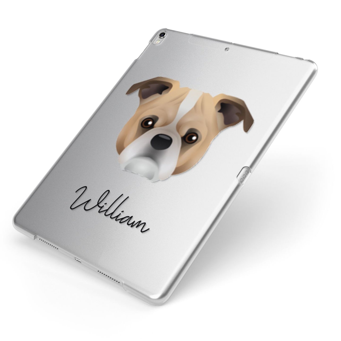 Jug Personalised Apple iPad Case on Silver iPad Side View