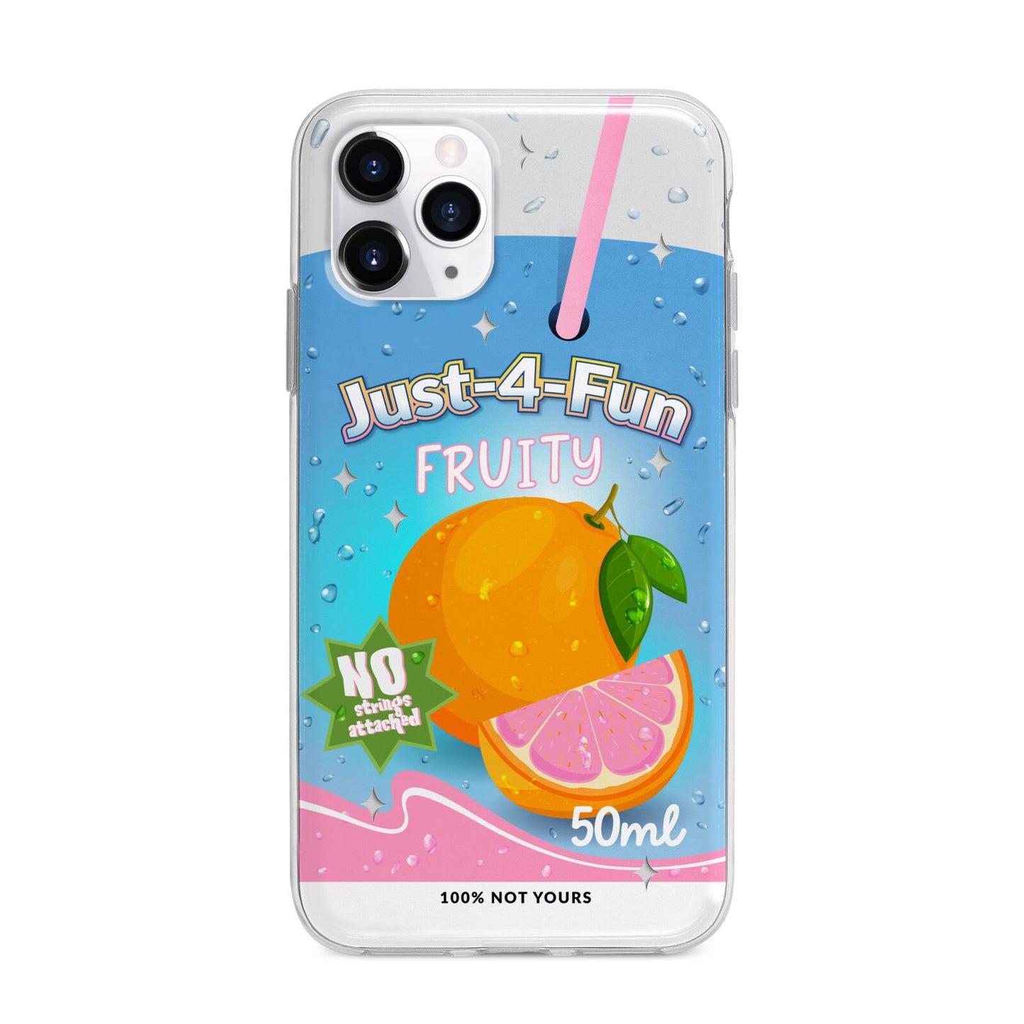 Just 4 Fun Apple iPhone 11 Pro in Silver with Bumper Case