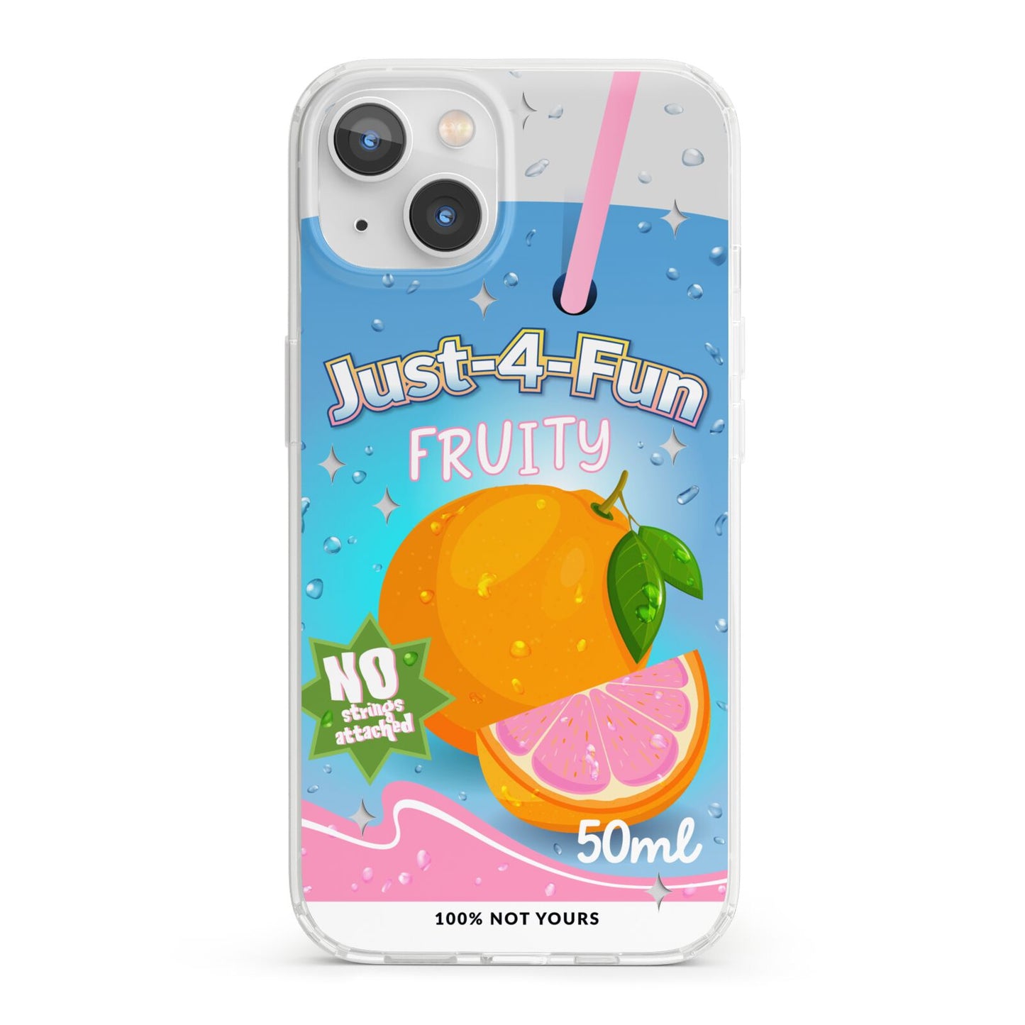 Just 4 Fun iPhone 13 Clear Bumper Case