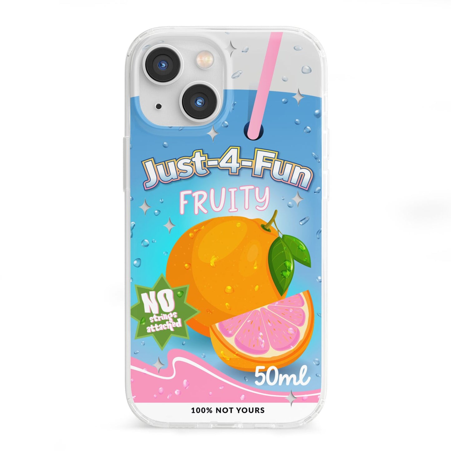 Just 4 Fun iPhone 13 Mini Clear Bumper Case