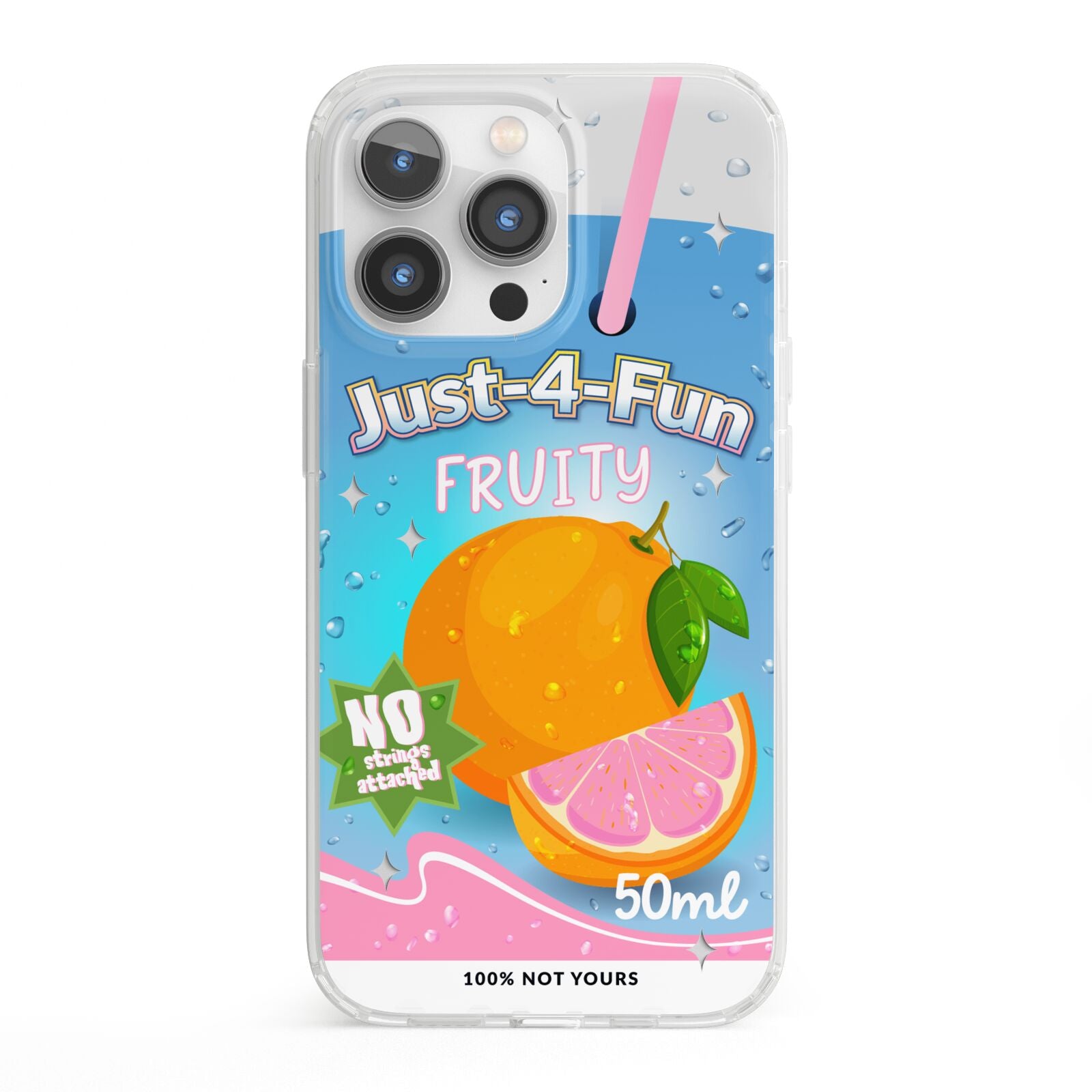 Just 4 Fun iPhone 13 Pro Clear Bumper Case