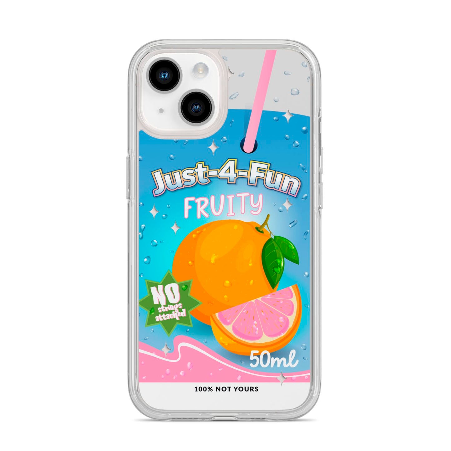 Just 4 Fun iPhone 14 Clear Tough Case Starlight