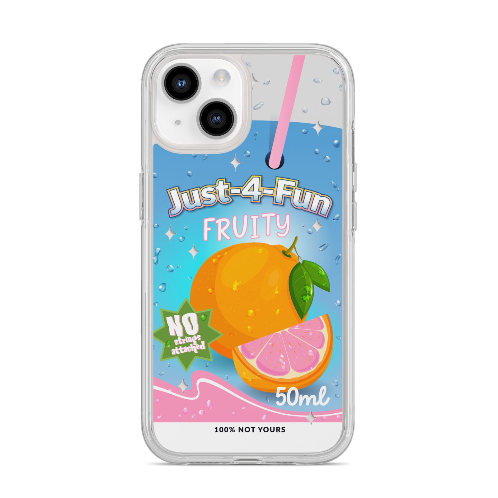 Just 4 Fun iPhone 14 Clear Tough Case Starlight