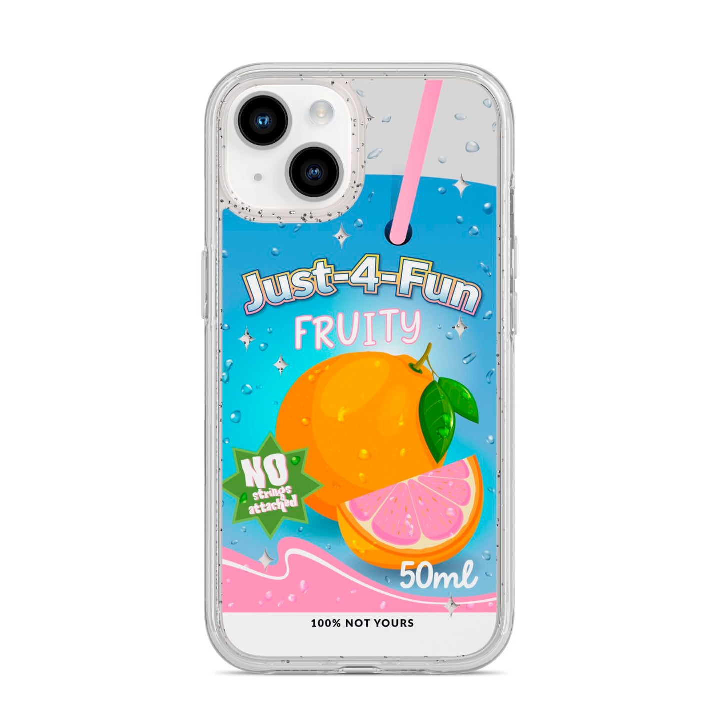 Just 4 Fun iPhone 14 Glitter Tough Case Starlight