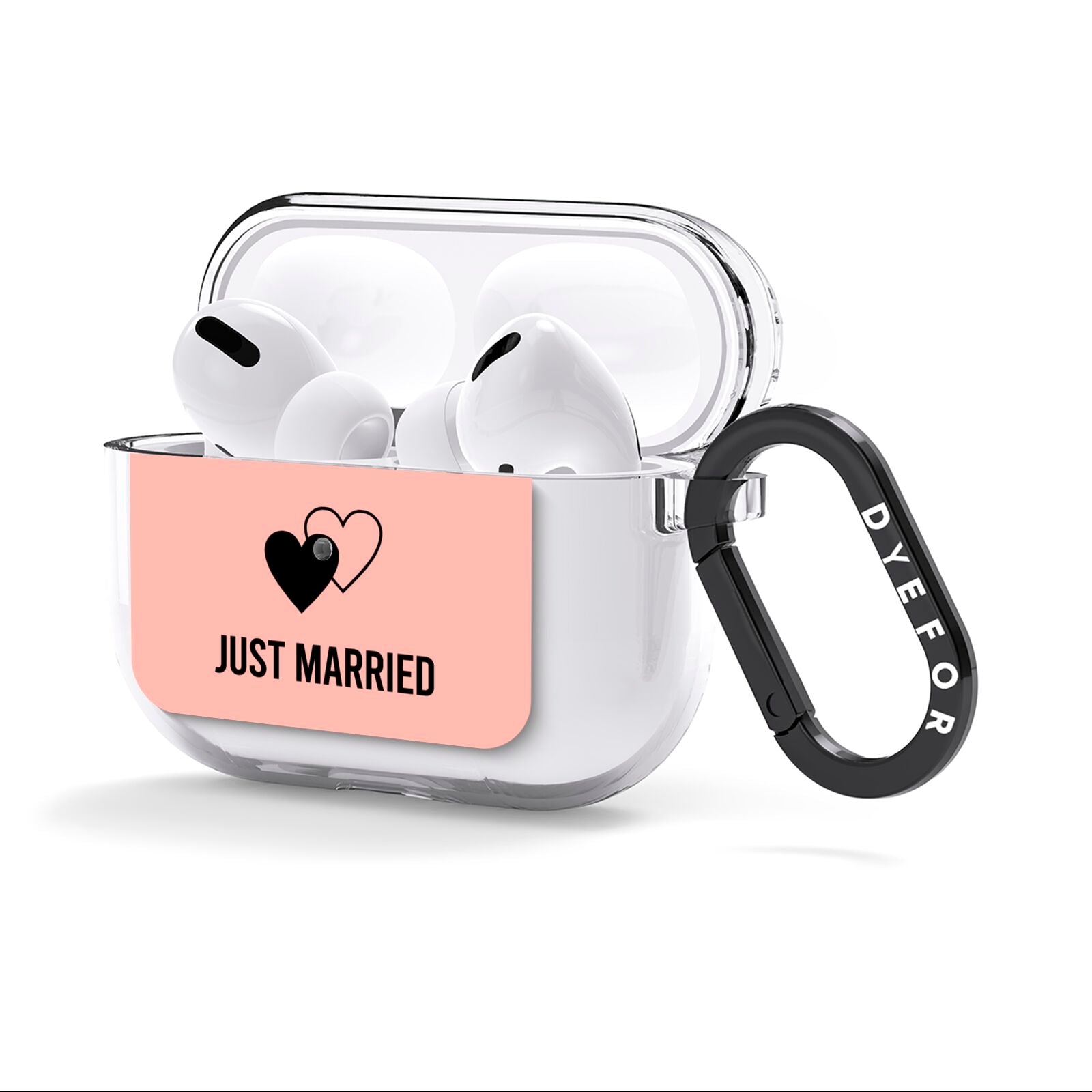 Just Married AirPods Clear Case 3rd Gen Side Image