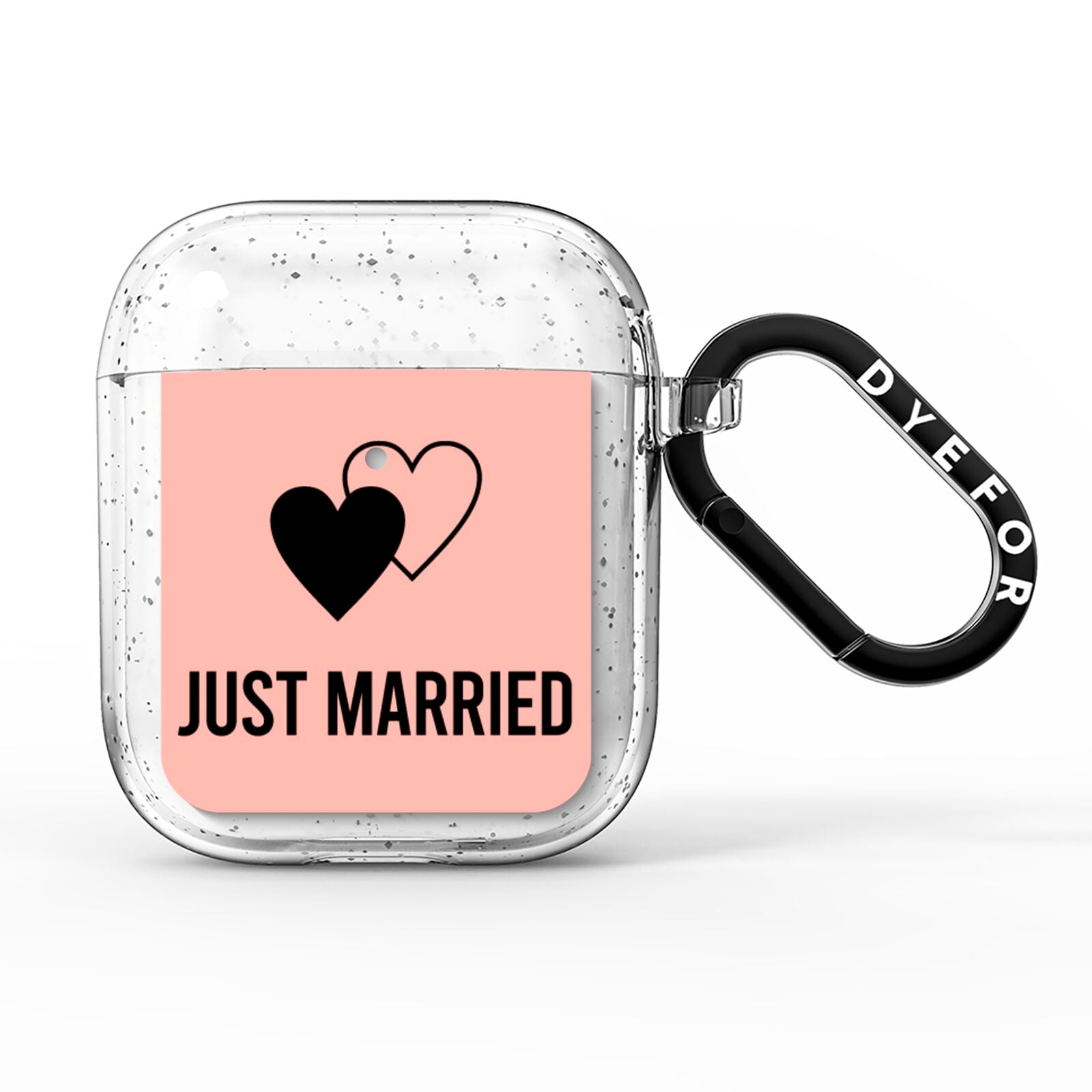 Just Married AirPods Glitter Case