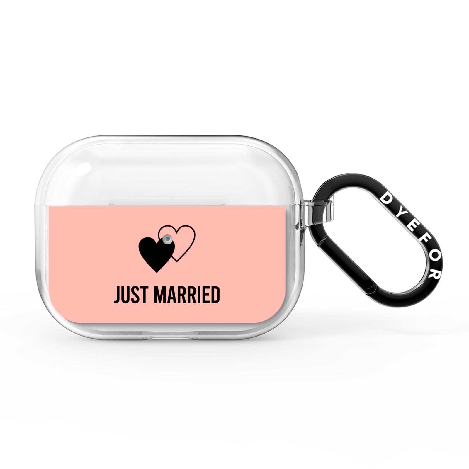 Just Married AirPods Pro Clear Case