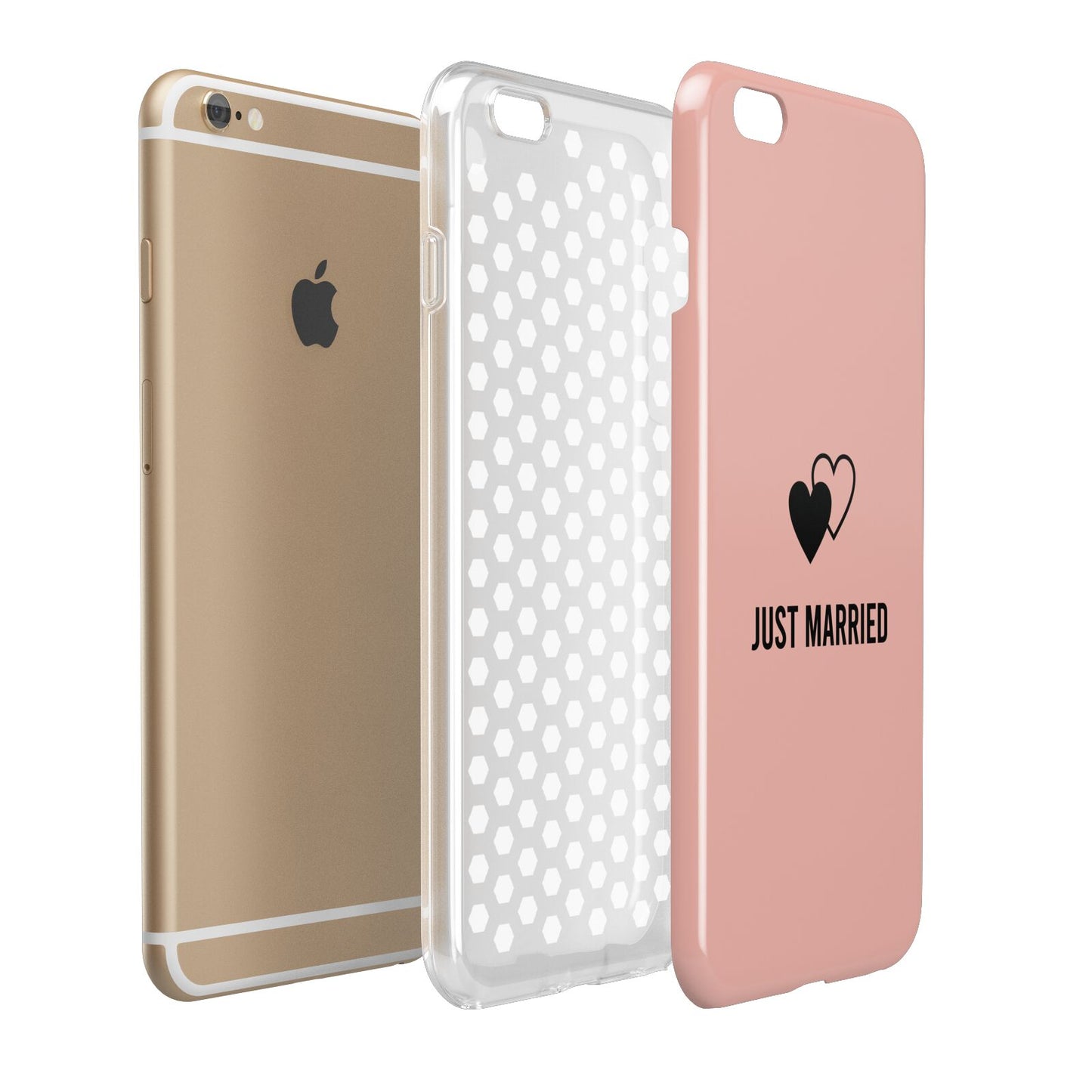 Just Married Apple iPhone 6 Plus 3D Tough Case Expand Detail Image