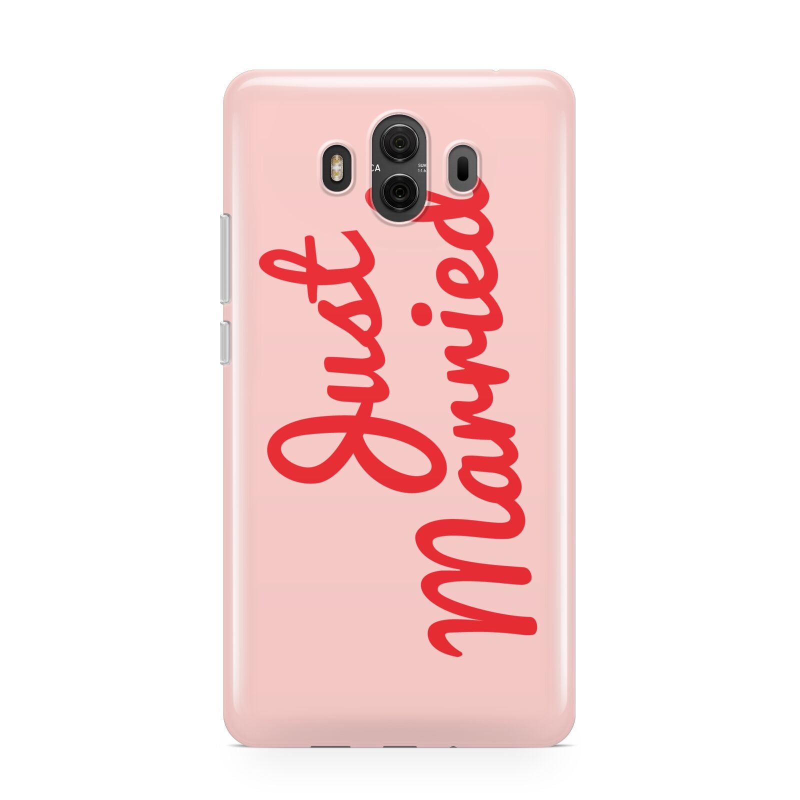 Just Married Red Pink Huawei Mate 10 Protective Phone Case