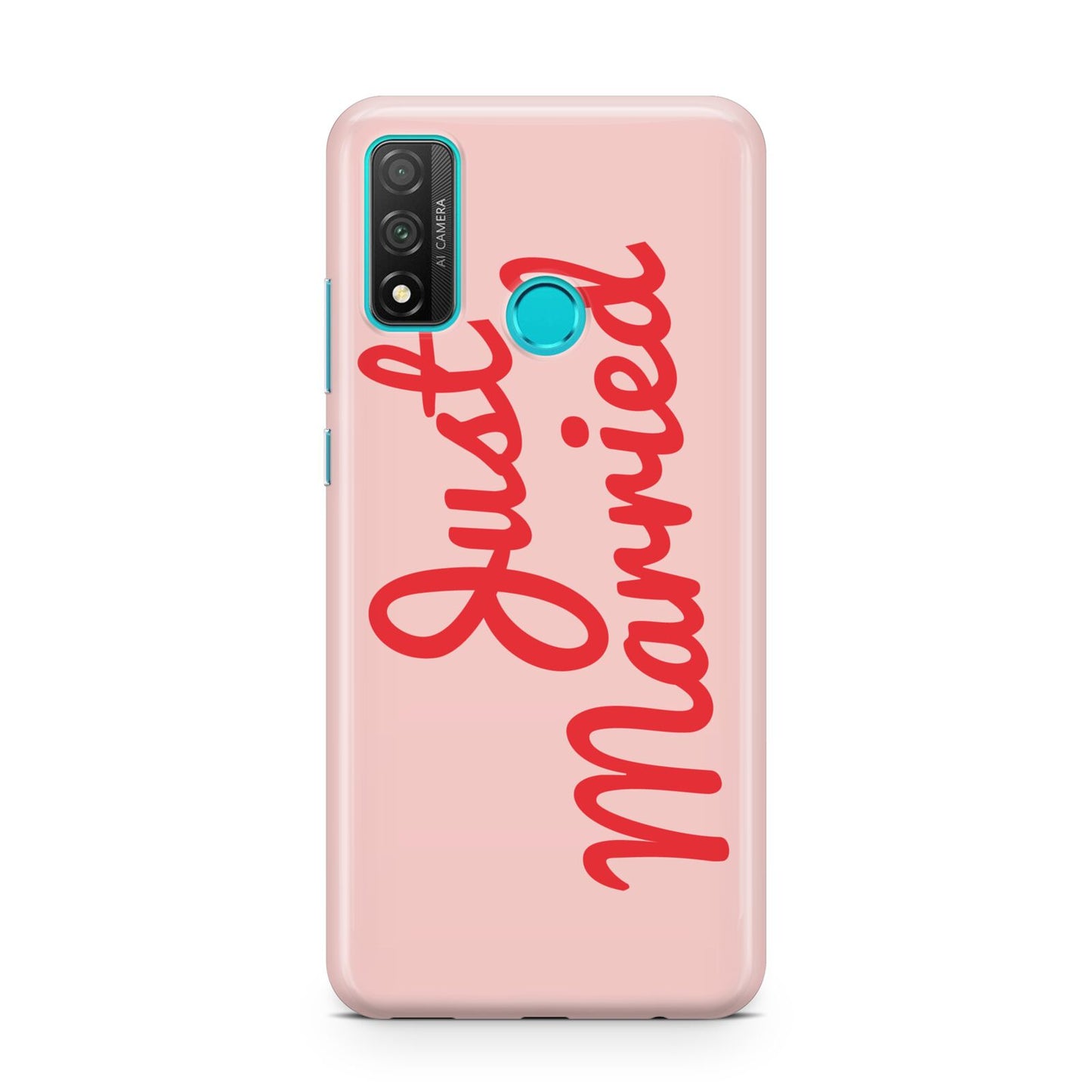 Just Married Red Pink Huawei P Smart 2020