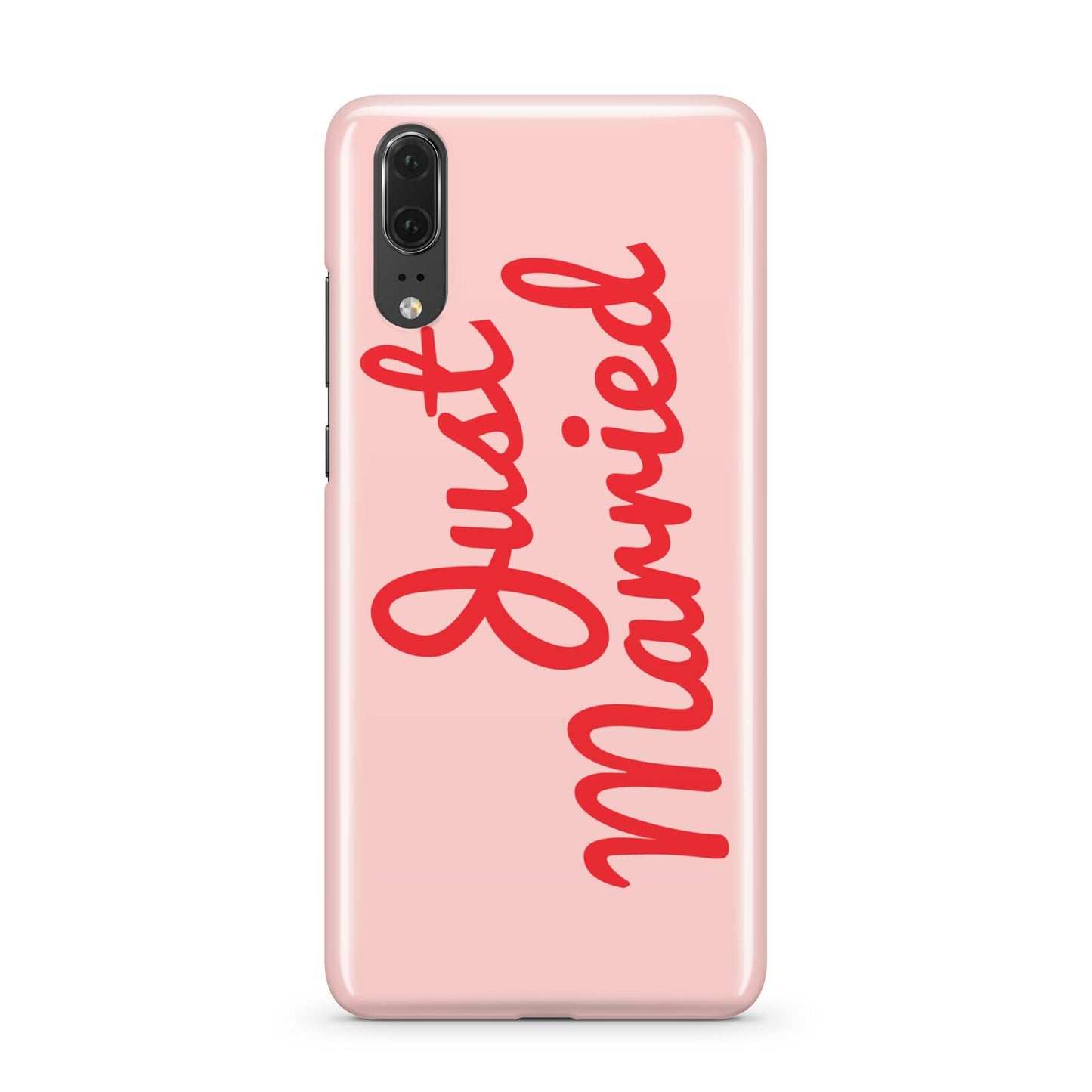 Just Married Red Pink Huawei P20 Phone Case