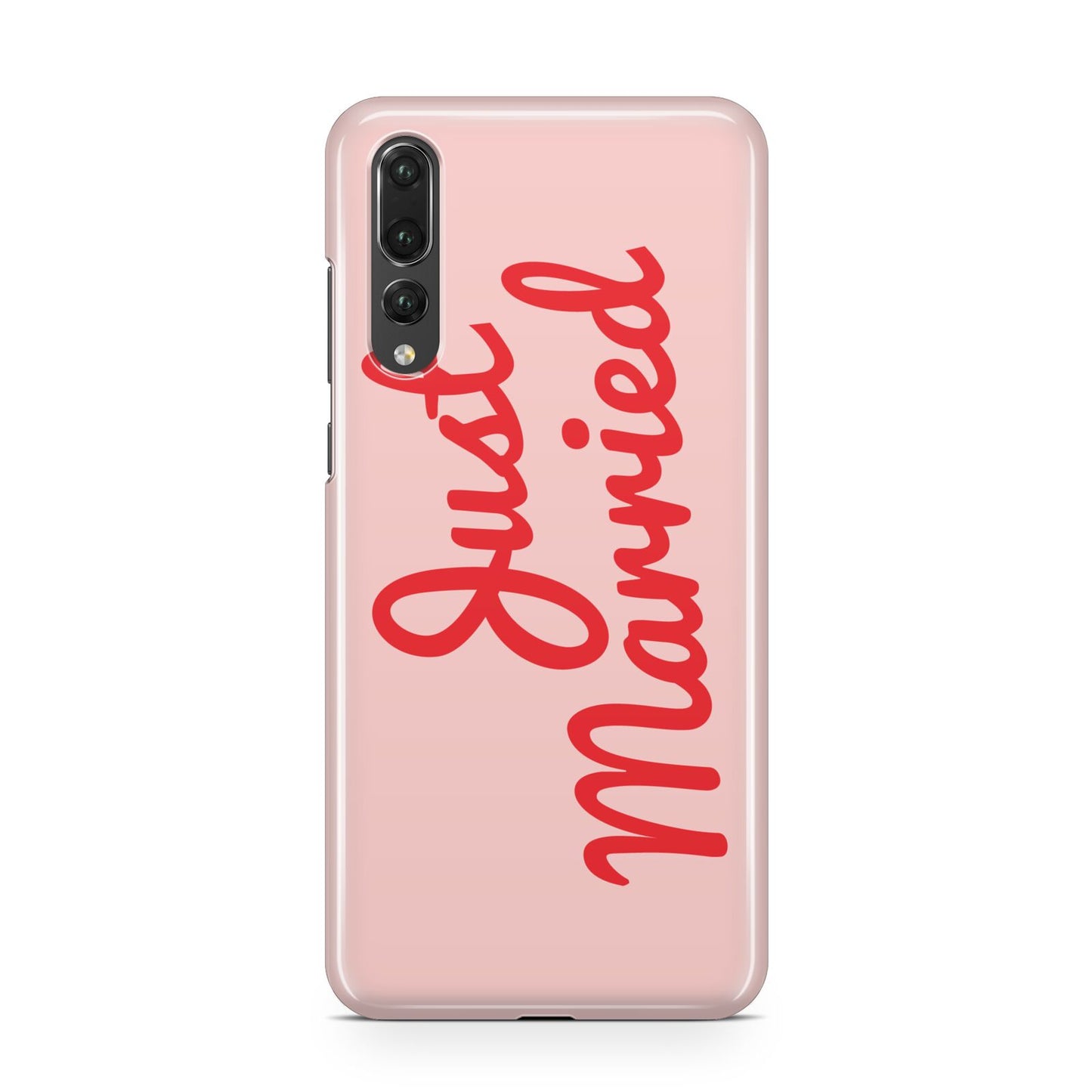 Just Married Red Pink Huawei P20 Pro Phone Case