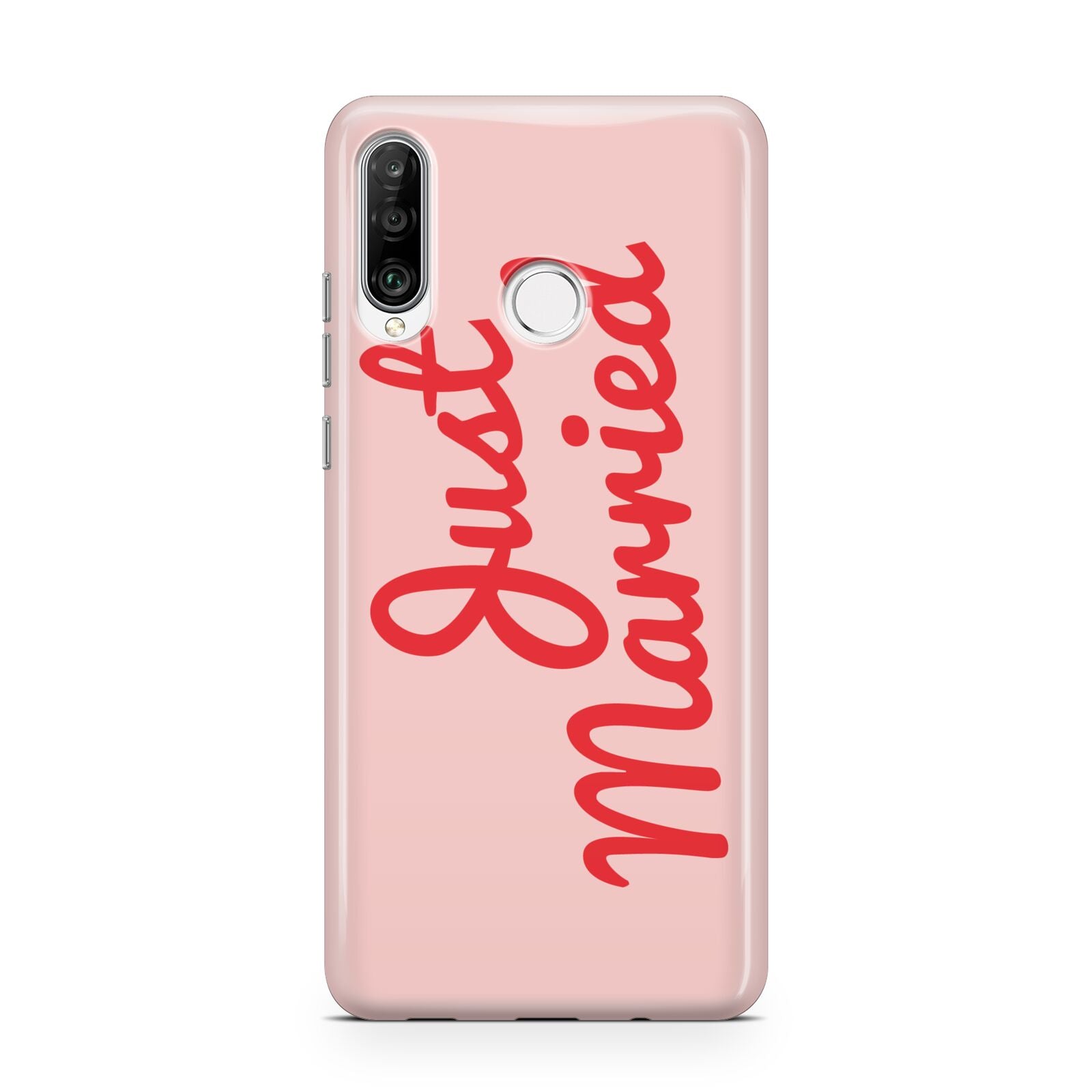 Just Married Red Pink Huawei P30 Lite Phone Case