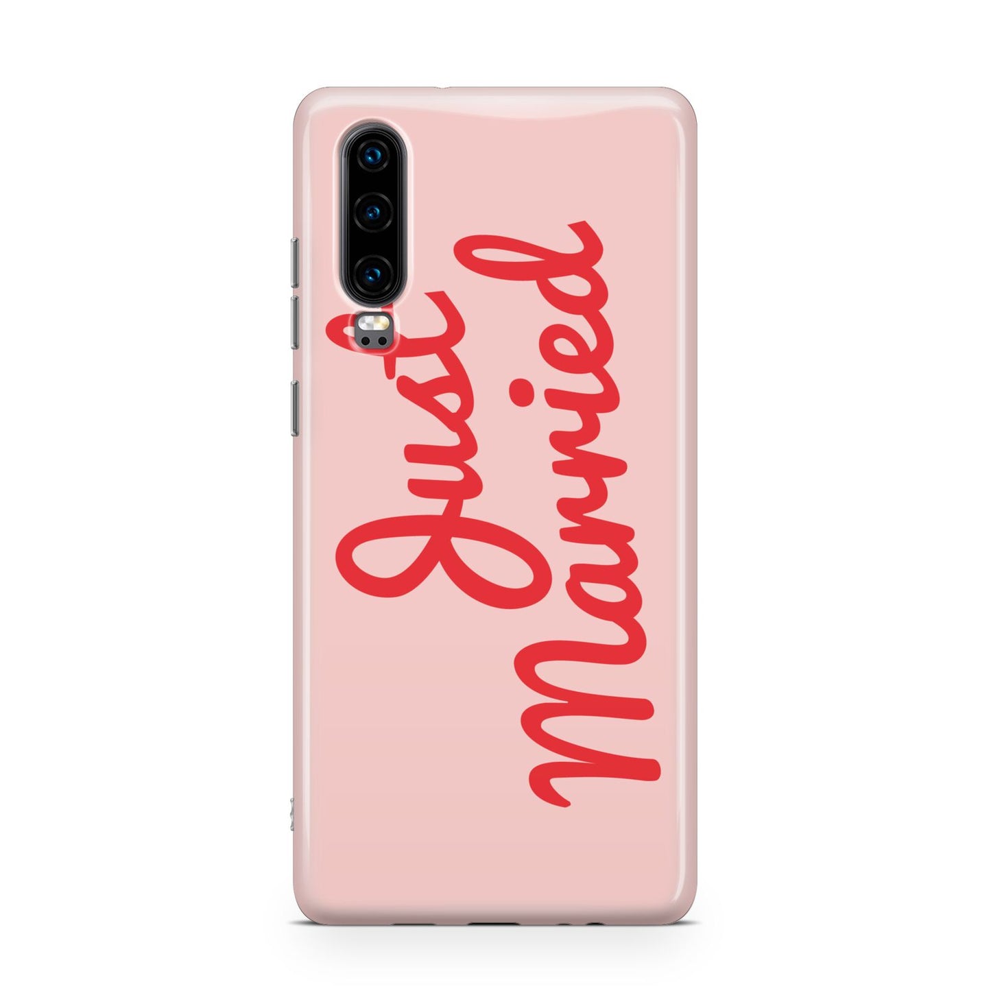 Just Married Red Pink Huawei P30 Phone Case