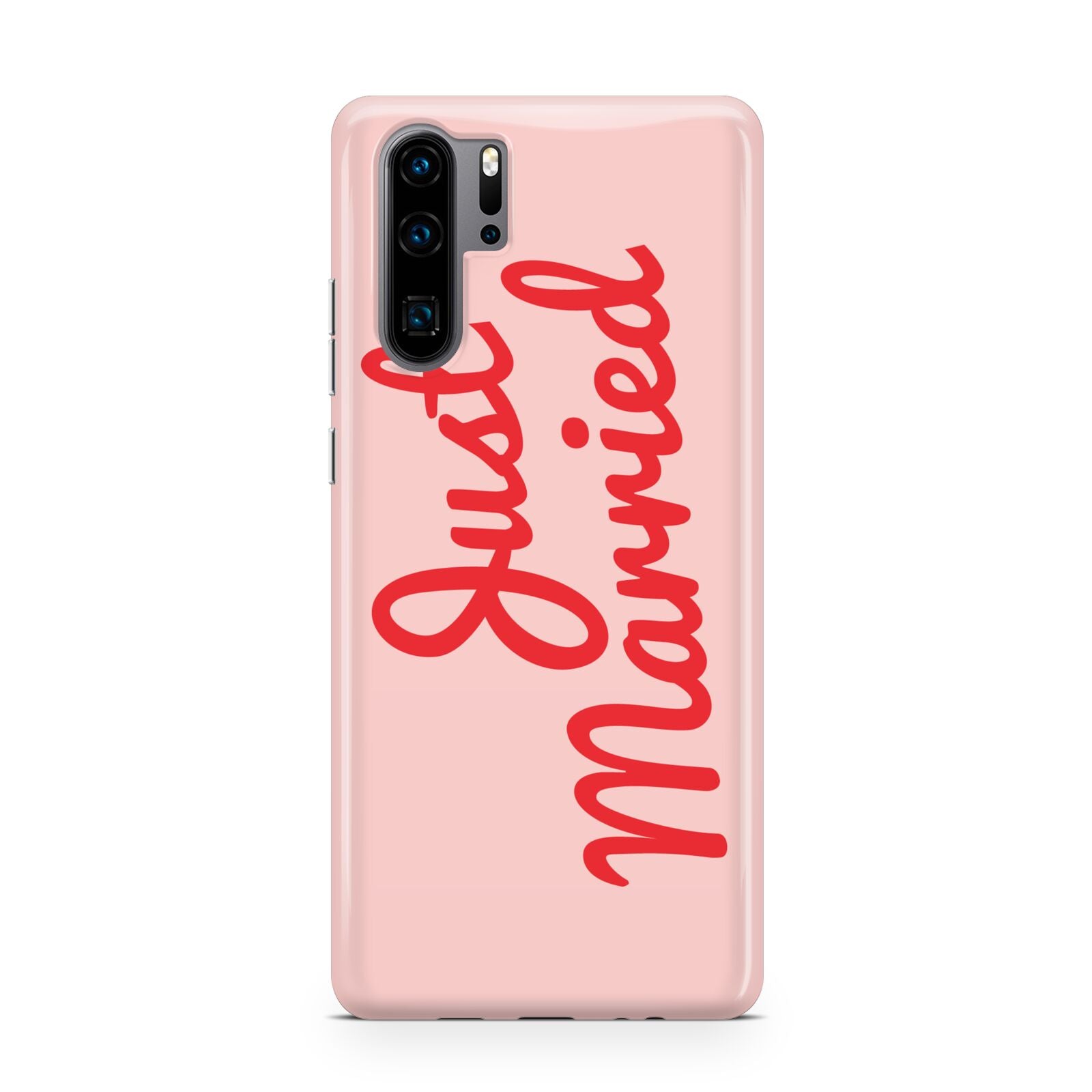 Just Married Red Pink Huawei P30 Pro Phone Case