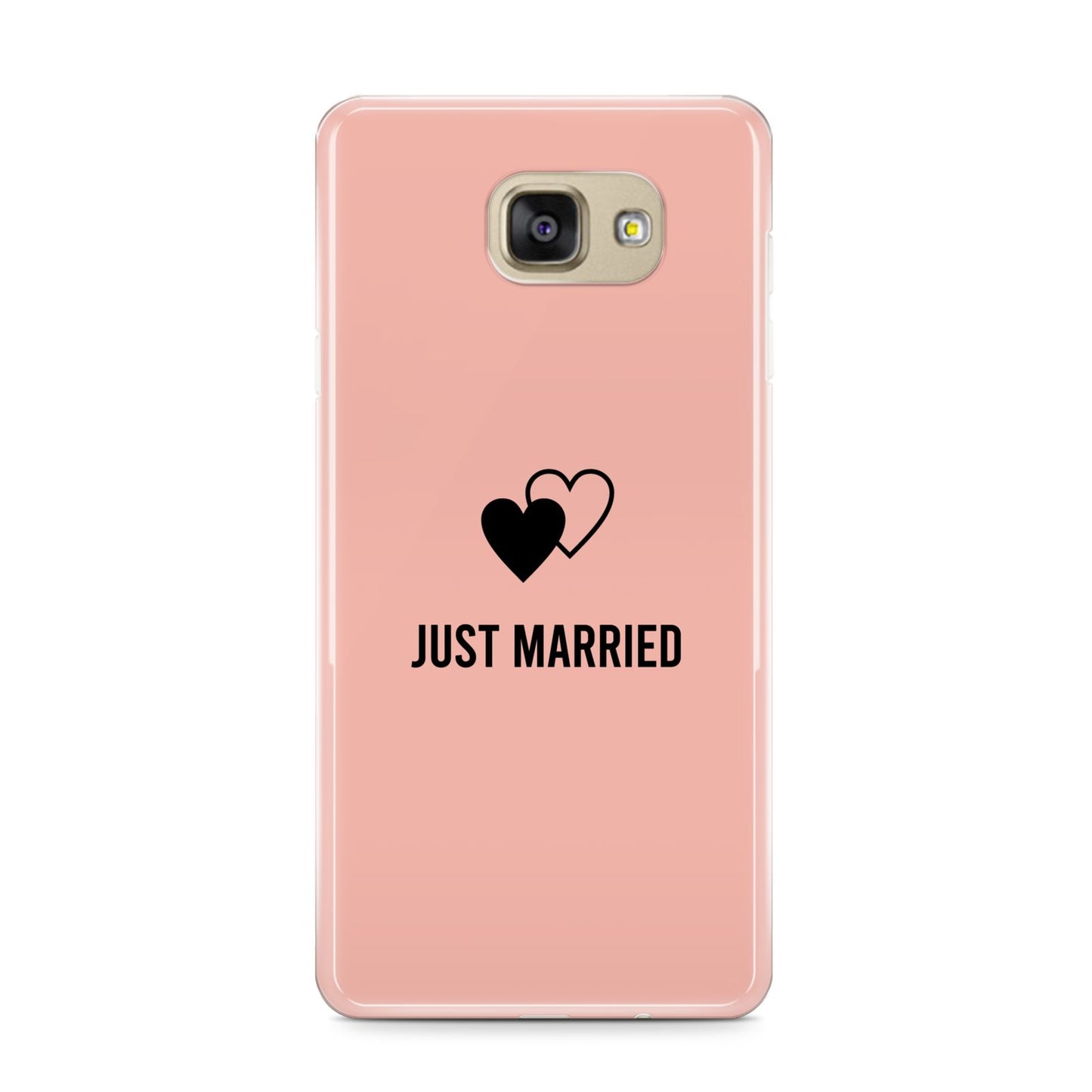 Just Married Samsung Galaxy A9 2016 Case on gold phone