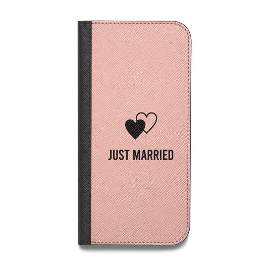 Just Married Vegan Leather Flip iPhone Case